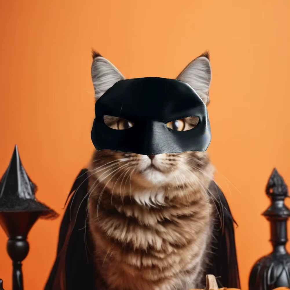 Cat Bat Cool Man Mask Cat Avenger Mask Matte Cute Bat Mask Superhero Toys Cat Bat Pet Man Mask for Cat and Dogs