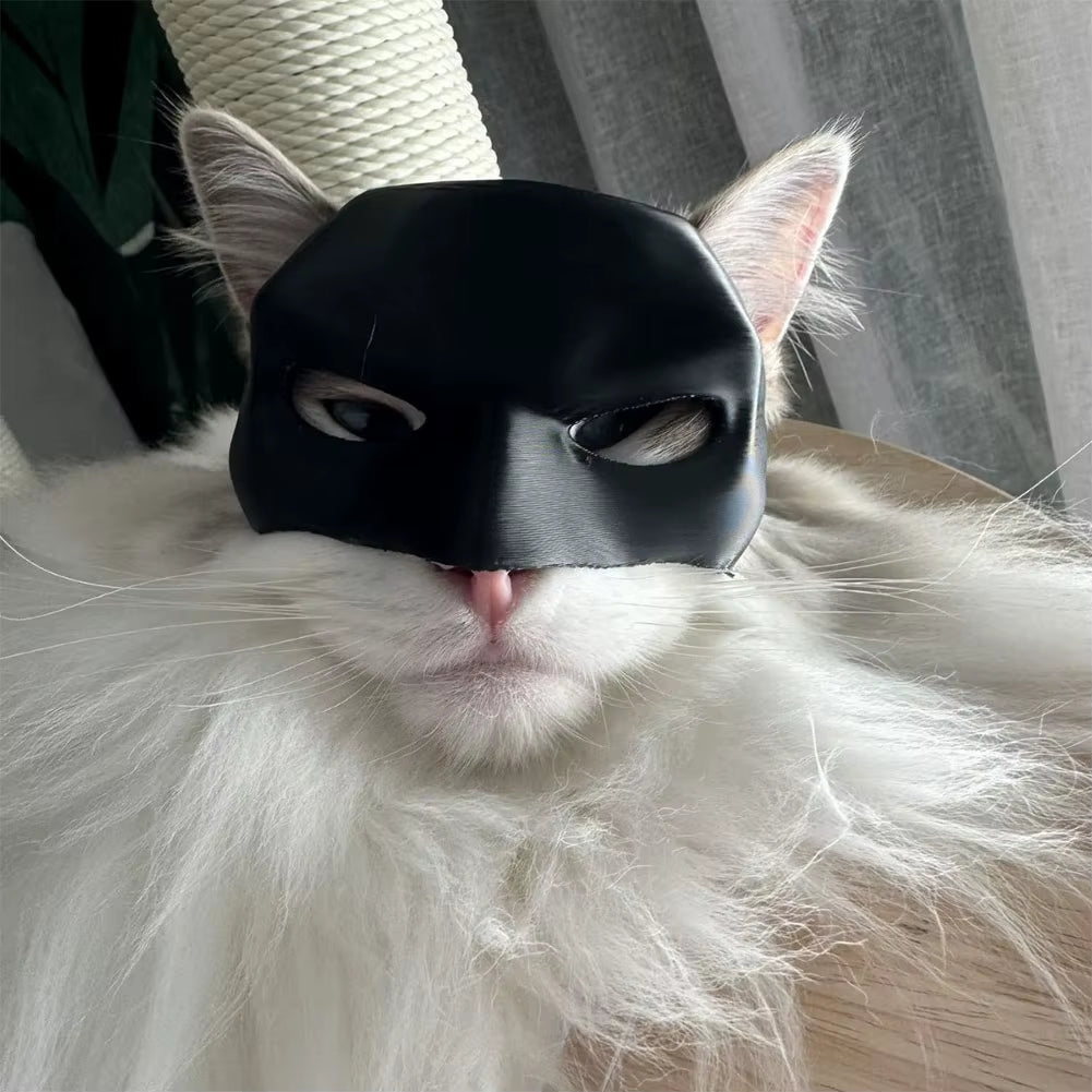 Cat Bat Cool Man Mask Cat Avenger Mask Matte Cute Bat Mask Superhero Toys Cat Bat Pet Man Mask for Cat and Dogs